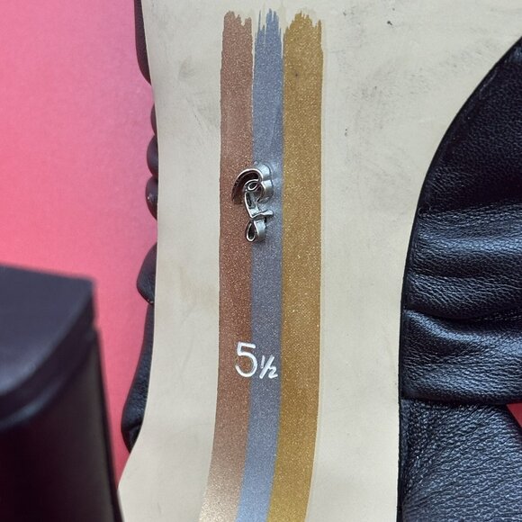 Sam Edelman Lenora Black Twisted Leather Stiletto Sandals Women's Size 5.5M - Picture 12 of 12